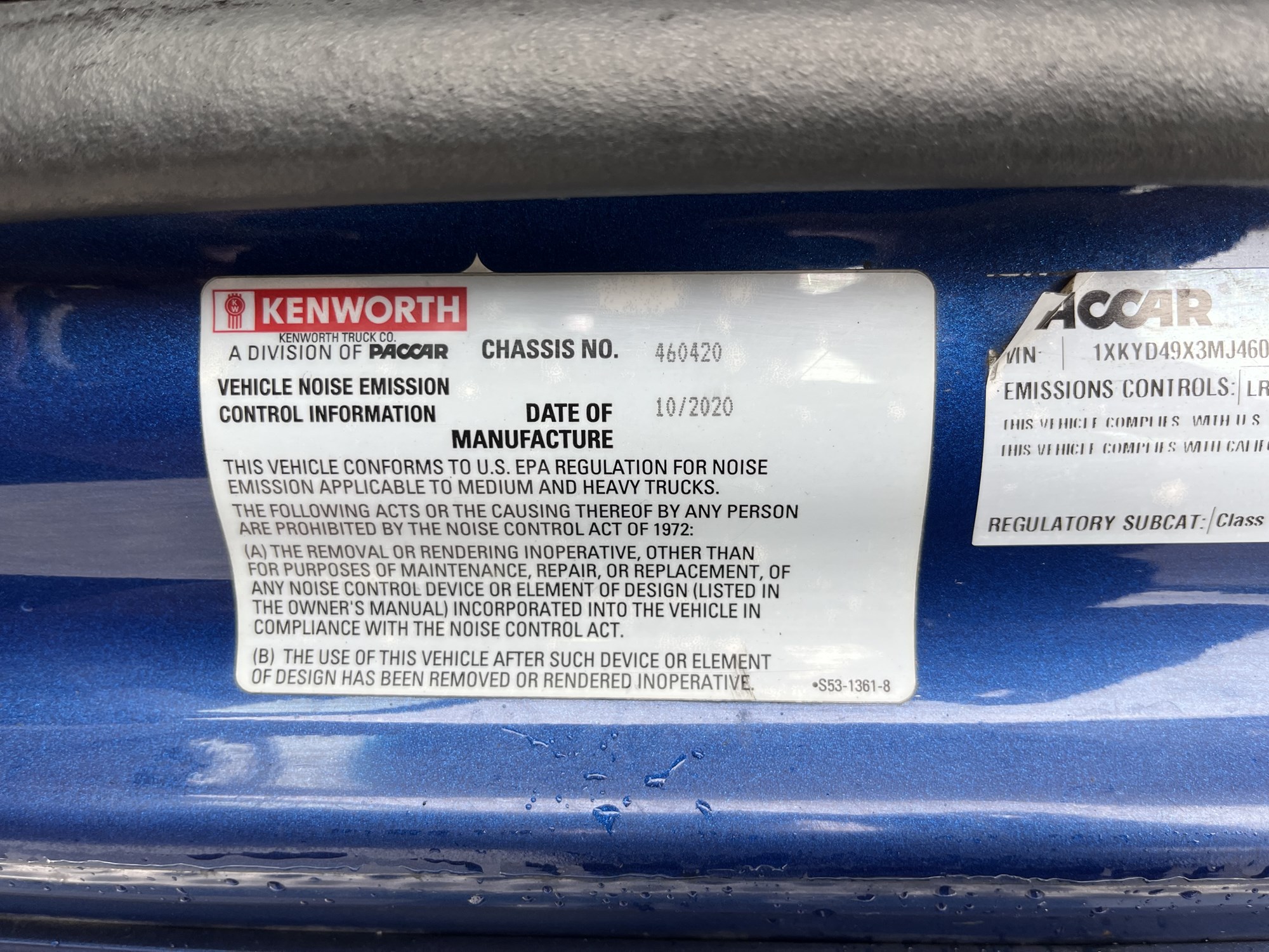 2021 Kenworth T680 MJ460420U-24 2021 Kenworth T680 MJ460420U-24