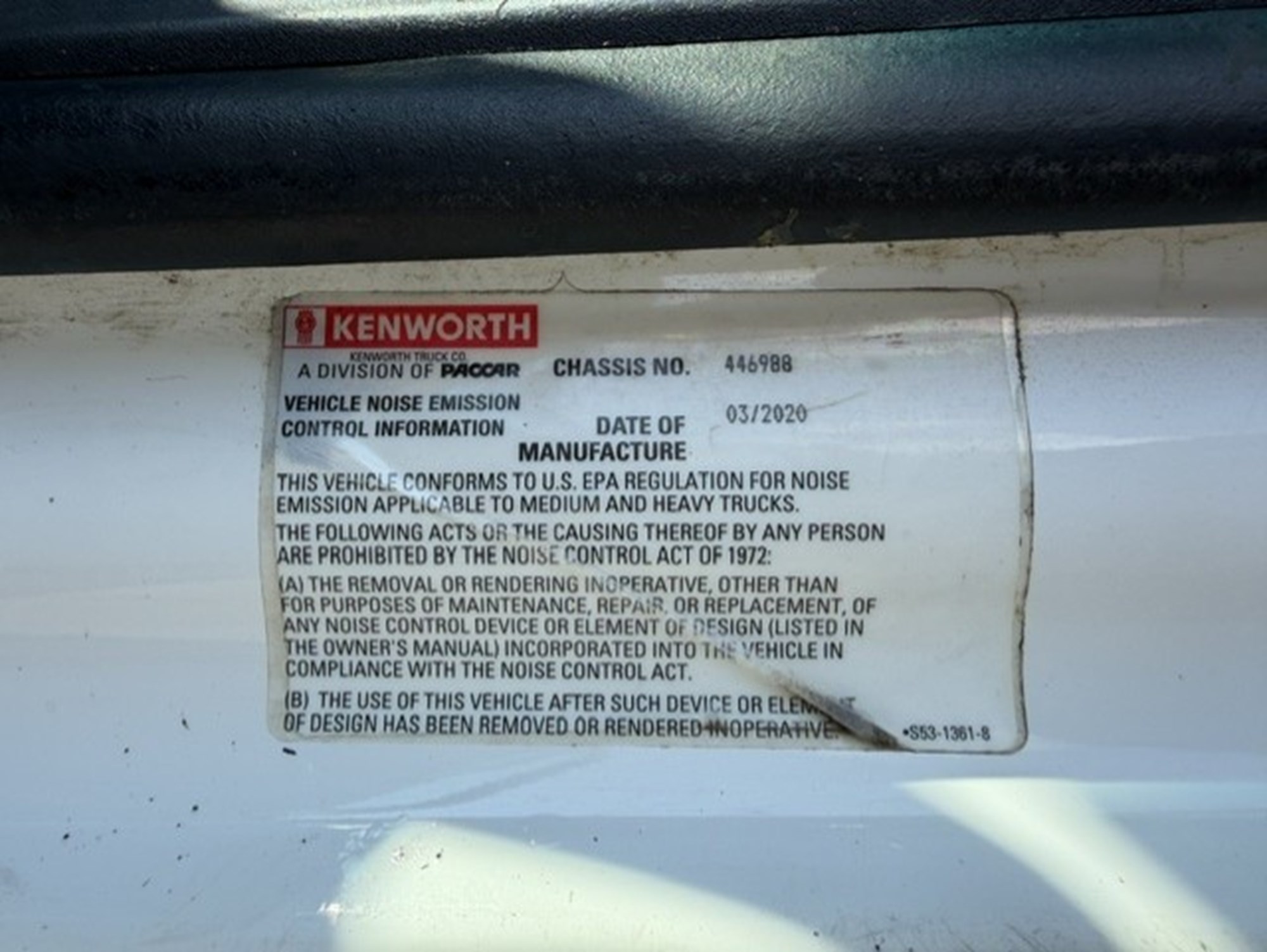 2021 Kenworth T680 MJ446988U-18 2021 Kenworth T680 MJ446988U-18