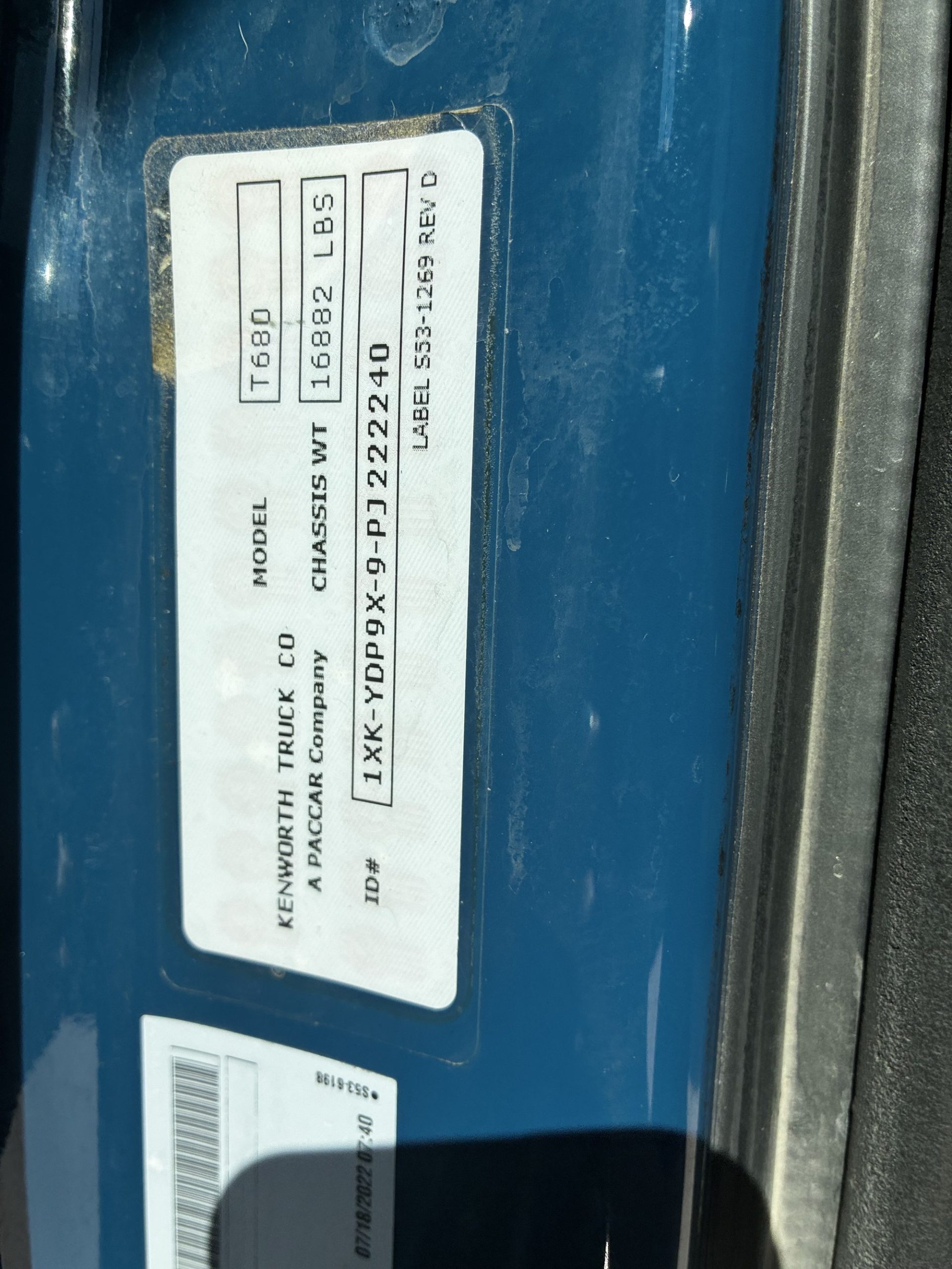 2023 Kenworth T680 Next Gen PJ222240U-12 2023 Kenworth T680 Next Gen PJ222240U-12