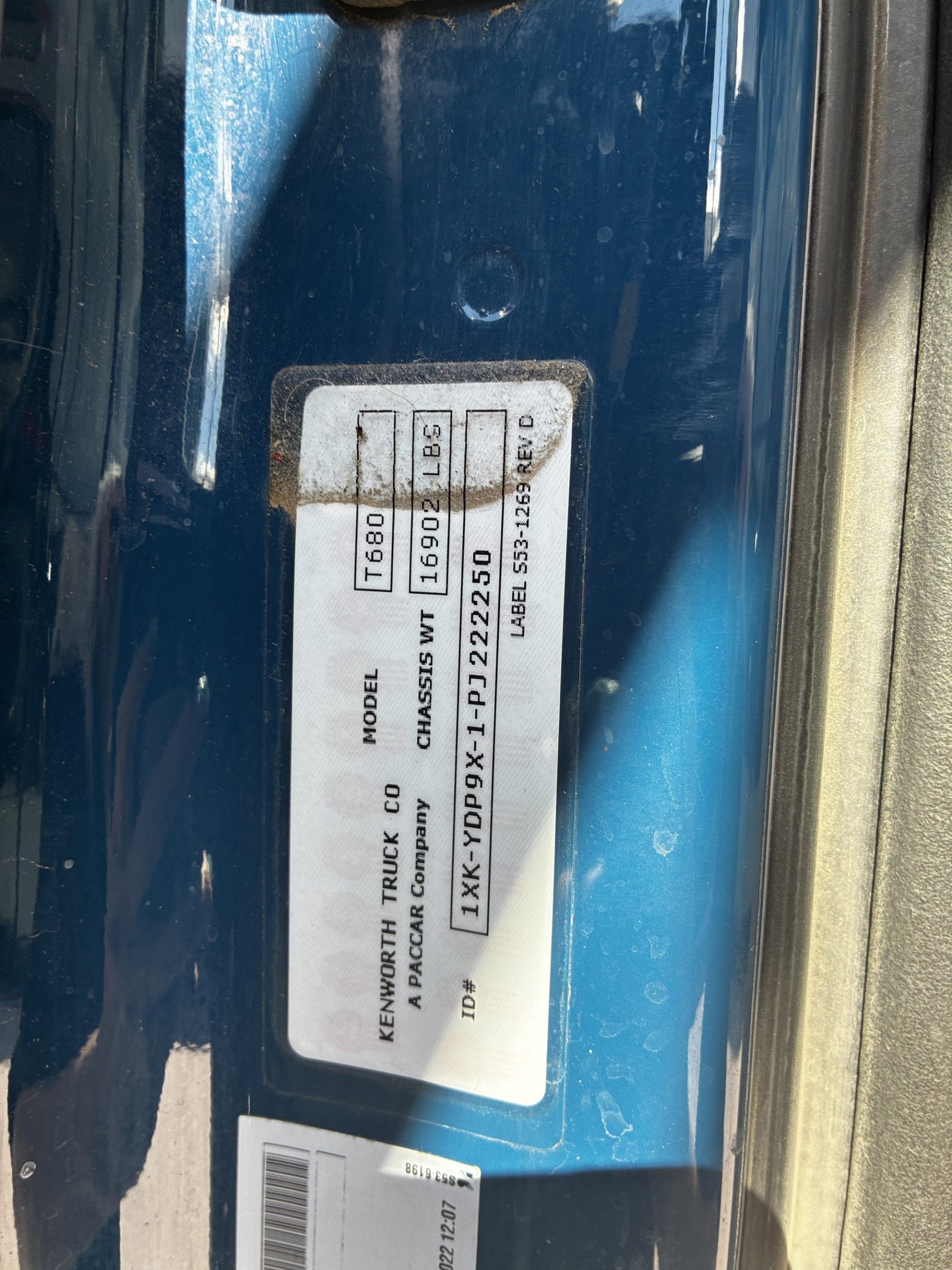 2023 Kenworth T680 Next Gen PJ222250U-12 2023 Kenworth T680 Next Gen PJ222250U-12